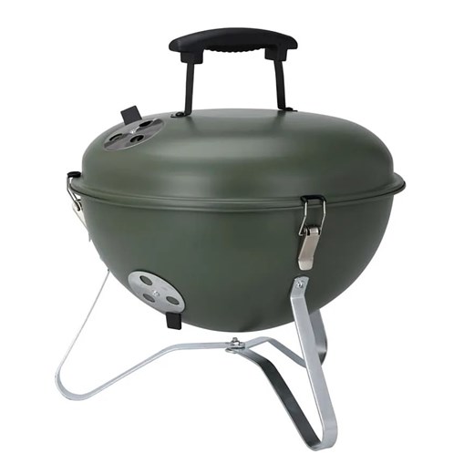 Kulisty grill ogrodowy z pokrywą oliwkowa zieleń T6-L21 ze sklepu Edinos.pl w kategorii Ogród i taras - zdjęcie 173447024