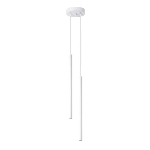 Biała podwójna lampa wisząca tuba - A378 T3-E73 ze sklepu Edinos.pl w kategorii Lampy wiszące - zdjęcie 173447180
