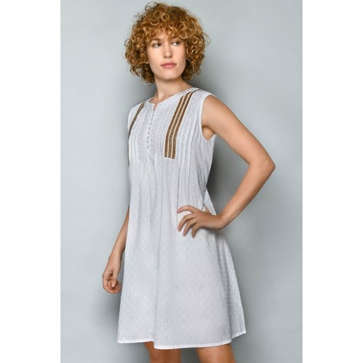 H.H.G. Sukienka w kolorze biało-brązowym XL okazja Limango Polska