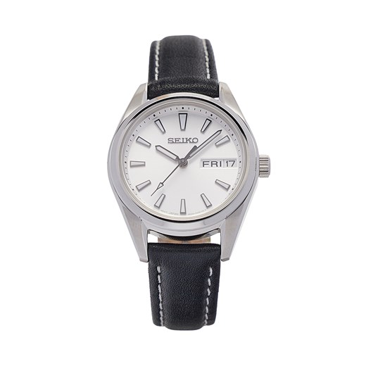 Zegarek Seiko Classic Quartz Lady SUR455P1 Srebrny Seiko one size eobuwie.pl