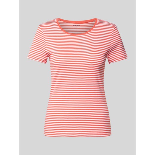 T-shirt z efektem prążkowania ze sklepu Peek&Cloppenburg  w kategorii Bluzki damskie - zdjęcie 173452800