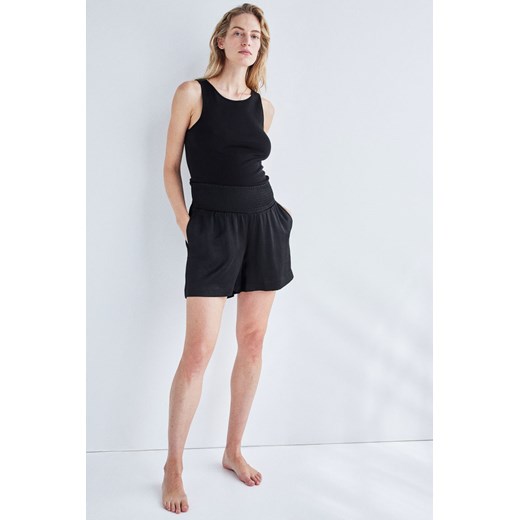 H & M - MAMA Satynowe szorty Before & After - Czarny H & M M H&M