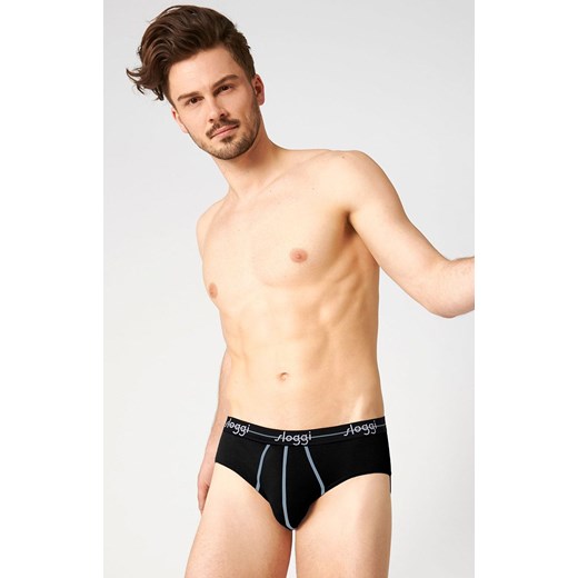Sloggi 2-pak slipów Start Midi 10206949-0004, Kolor czarny, Rozmiar M, Sloggi ze sklepu Intymna w kategorii Majtki męskie - zdjęcie 173454654
