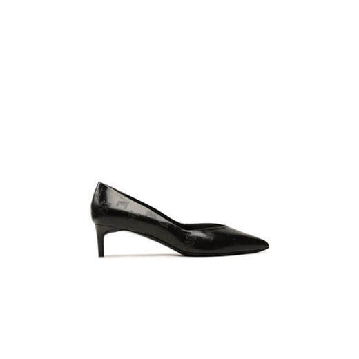 Max Mara Półbuty Damierpump 2345260137600 Czarny ze sklepu MODIVO w kategorii Czółenka - zdjęcie 173454950