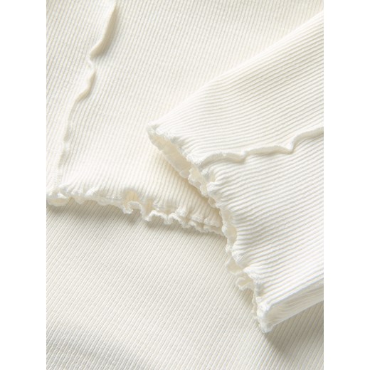 Reserved bluzka dziewczęca biała na lato 