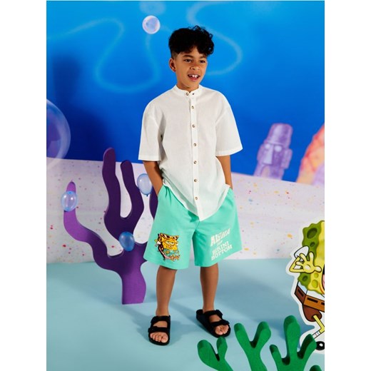 Sinsay - Szorty SpongeBob - zielony ze sklepu Sinsay w kategorii Spodenki chłopięce - zdjęcie 173458114