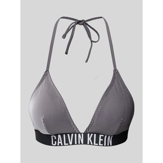 Top bikini z elastycznym paskiem z logo ze sklepu Peek&Cloppenburg  w kategorii Stroje kąpielowe - zdjęcie 173459811