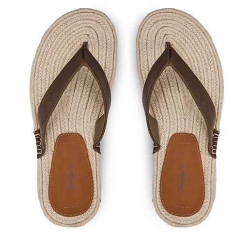 Japonki Pepe Jeans Sunset Island PMS90117 Brązowy Pepe Jeans 40 eobuwie.pl