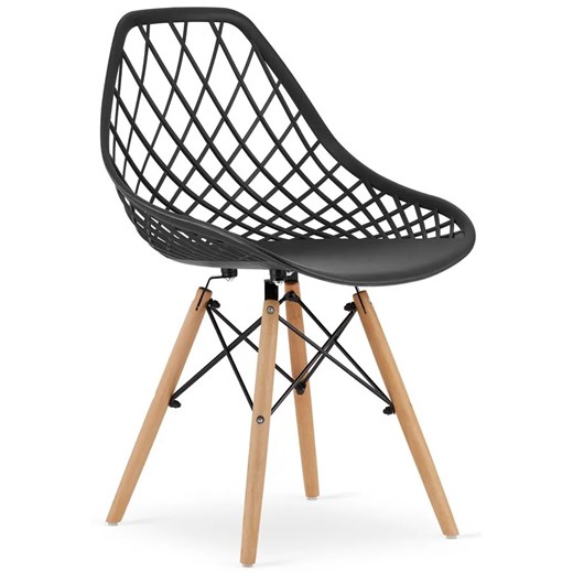 Zestaw czarnych ergonomicznych krzeseł 4 szt. - Seram 3S Elior One Size Edinos.pl