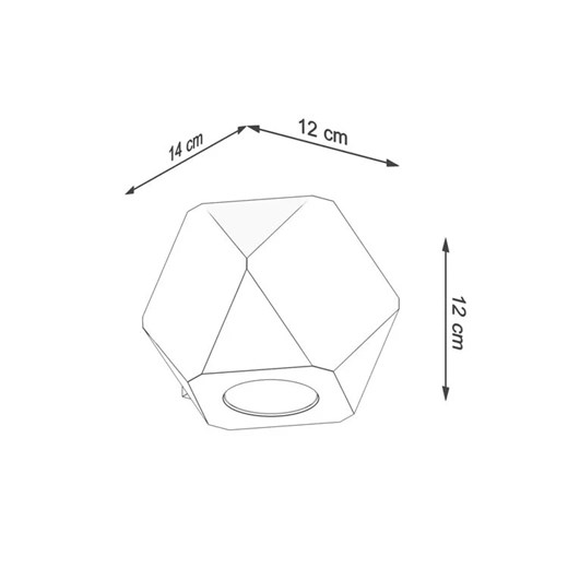 Geometryczny skandynawski kinkiet - S468-Prefix Lumes One Size okazyjna cena Edinos.pl