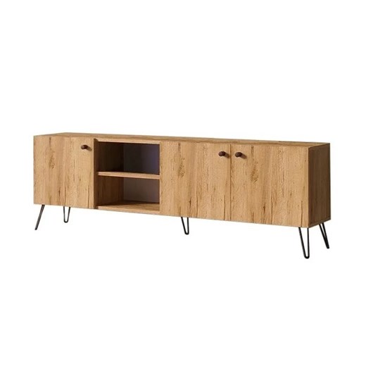 Szafka RTV w stylu loft dąb craft - Zorina 10X ze sklepu Edinos.pl w kategorii Szafki RTV - zdjęcie 173464724