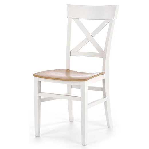 Krzesło drewniane Toran - białe Elior One Size okazja Edinos.pl
