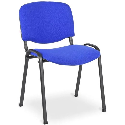 Niebieskie sztaplowane krzesło konferencyjne ISO - Ilosso 3X ze sklepu Edinos.pl w kategorii Krzesła - zdjęcie 173464961
