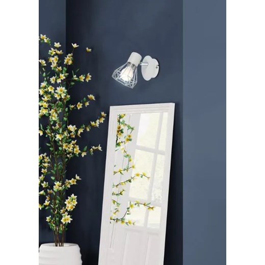 Biały metalowy kinkiet - K522-Gemon Lumes One Size Edinos.pl