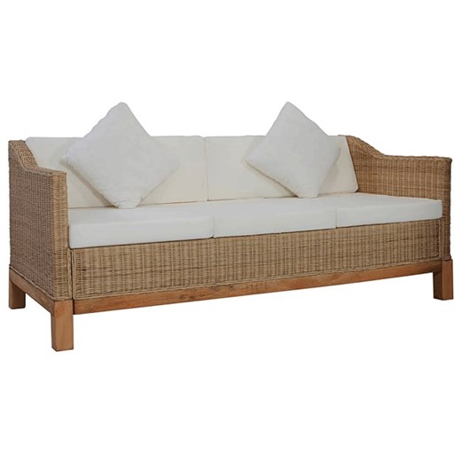 Sofa trzyosobowa Otma 3B - naturalny rattan ze sklepu Edinos.pl w kategorii Sofy i kanapy - zdjęcie 173465804