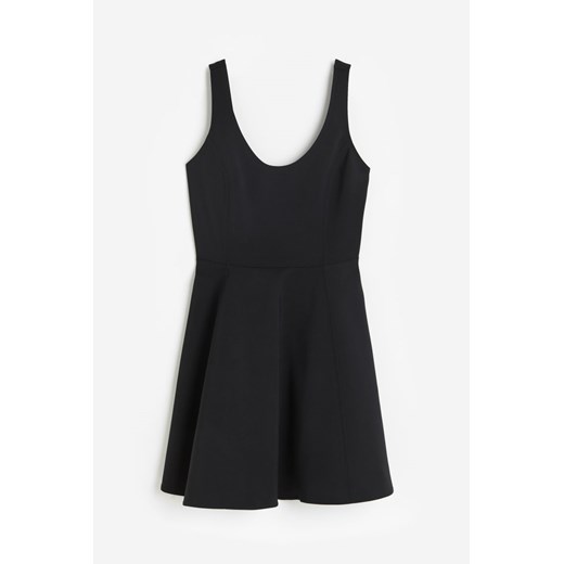 H & M - Sukienka mini z rozszerzanym dołem - Czarny ze sklepu H&M w kategorii Sukienki - zdjęcie 173466502