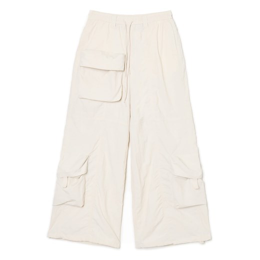 Cropp - Jasne spodnie parachute & cargo - jasnopomarańczowy Cropp 32 Cropp