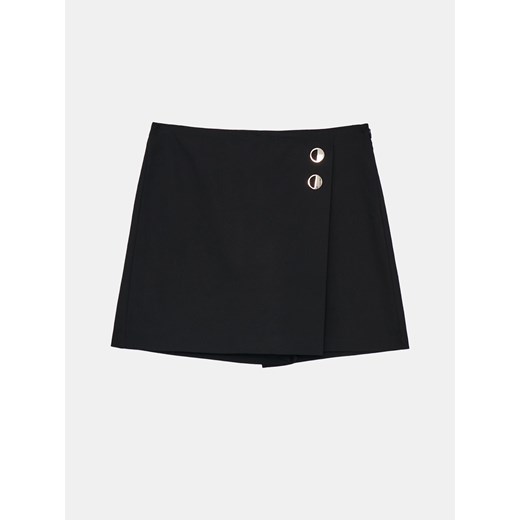 Mohito - Czarne spódnico-szorty - czarny ze sklepu Mohito w kategorii Bluzki damskie - zdjęcie 173472171