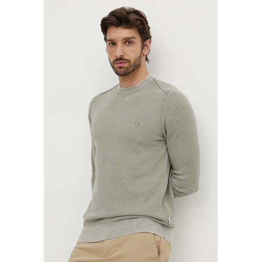 Pepe Jeans sweter bawełniany CRAIG kolor zielony  PM702441 ze sklepu ANSWEAR.com w kategorii Swetry męskie - zdjęcie 173472992