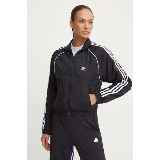 adidas Originals kurtka damska kolor czarny przejściowa IT9689 ze sklepu ANSWEAR.com w kategorii Kurtki damskie - zdjęcie 173473472
