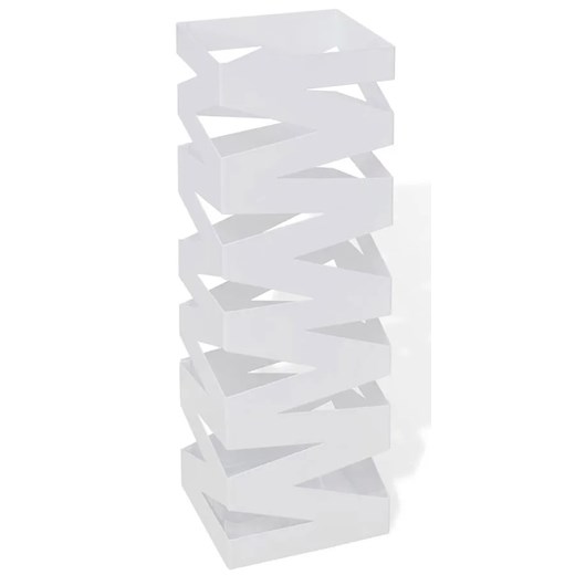 Biały modernistyczny metalowy parasolnik - Nauro 3S Elior One Size Edinos.pl