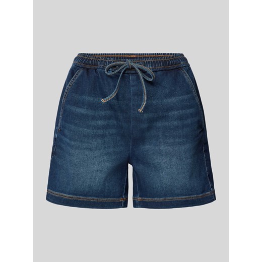Szorty jeansowe o rozkloszowanym kroju z elastycznym pasem ze sklepu Peek&Cloppenburg  w kategorii Szorty - zdjęcie 173478594