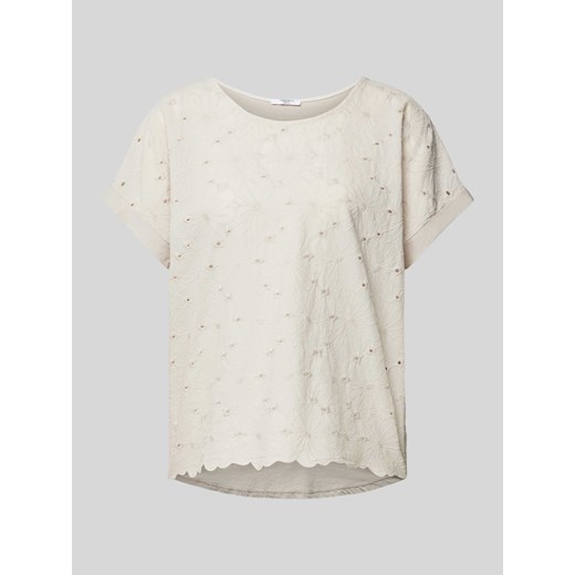 T-shirt z haftem angielskim model ‘La44rissa’ ze sklepu Peek&Cloppenburg  w kategorii Bluzki damskie - zdjęcie 173478611