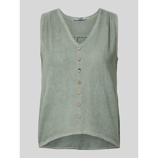 Top bluzkowy z ozdobną listwą guzikową model ‘Da44ria’ ze sklepu Peek&Cloppenburg  w kategorii Bluzki damskie - zdjęcie 173478701