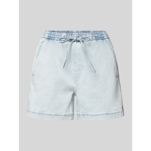 Szorty jeansowe o rozkloszowanym kroju z elastycznym pasem ze sklepu Peek&Cloppenburg  w kategorii Szorty - zdjęcie 173478861
