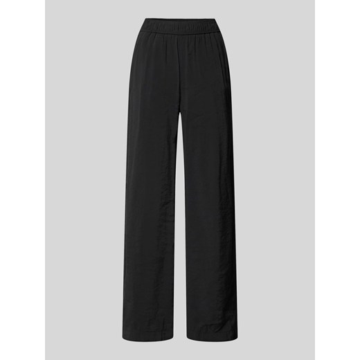 Spodnie o kroju regular fit z elastycznym pasem model ‘Summer’ ze sklepu Peek&Cloppenburg  w kategorii Spodnie damskie - zdjęcie 173478862