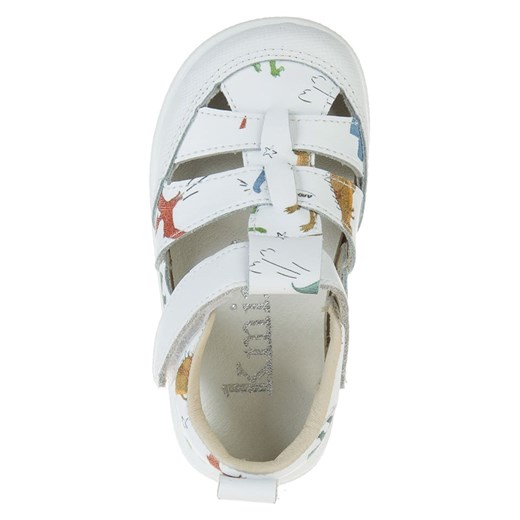 Sandały dziecięce białe Kmins na rzepy 