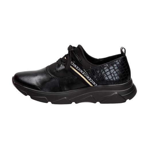 Czarne sneakersy damskie, półbuty Jezzi 2061-2 ze sklepu suzana.pl w kategorii Buty sportowe damskie - zdjęcie 173490431