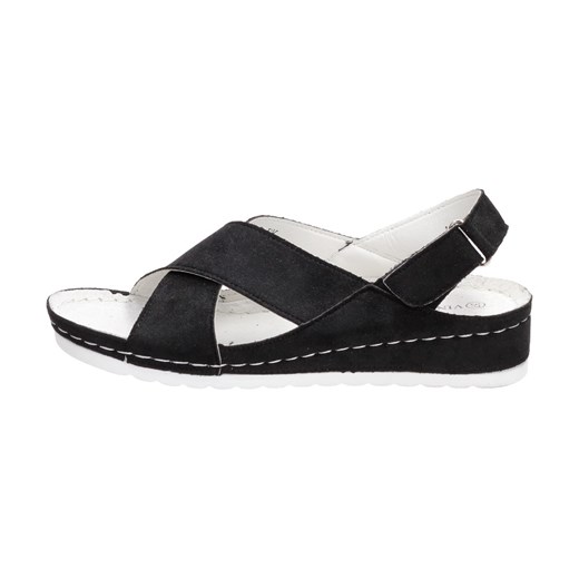 Czarne sandały damskie Vinceza 2190 ze sklepu suzana.pl w kategorii Sandały damskie - zdjęcie 173492521