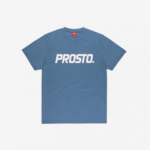 Męski t-shirt z nadrukiem Prosto Biglog - niebieski XL Sportstylestory.com promocja