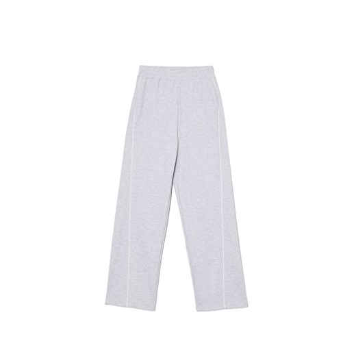 Cropp - Spodnie wide leg z wysokim stanem - jasny szary ze sklepu Cropp w kategorii Spodnie damskie - zdjęcie 173501201