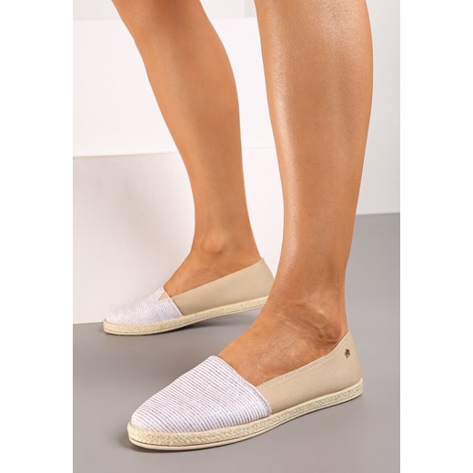 Beżowe Espadryle Cherry Cake ze sklepu born2be.pl w kategorii Espadryle damskie - zdjęcie 173501720
