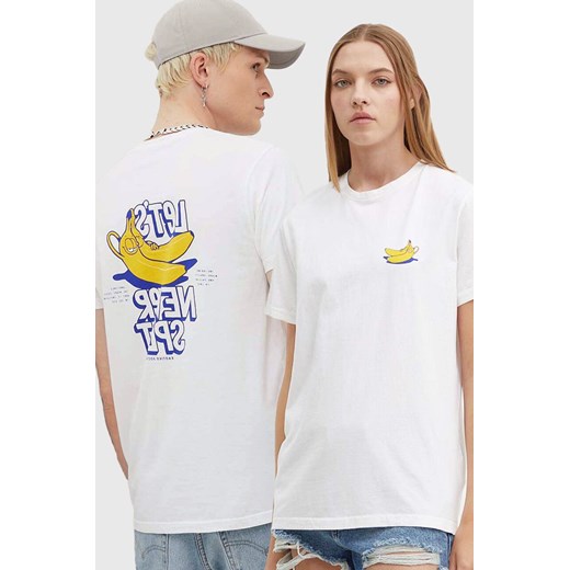 Kaotiko t-shirt bawełniany kolor biały z nadrukiem AO058-01-G002 ze sklepu ANSWEAR.com w kategorii T-shirty męskie - zdjęcie 173501994