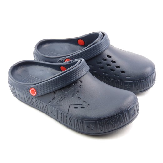 Piankowe klapki damskie, clogsy- BIG STAR II275002, granatowe 41 ulubioneobuwie