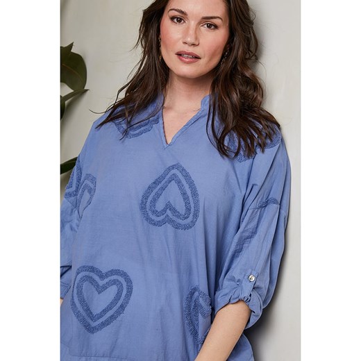 Curvy Lady Bluzka w kolorze błękitnym Curvy Lady 48/50 wyprzedaż Limango Polska