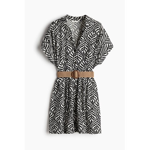 H & M - Szmizjerka z paskiem - Czarny H & M M H&M