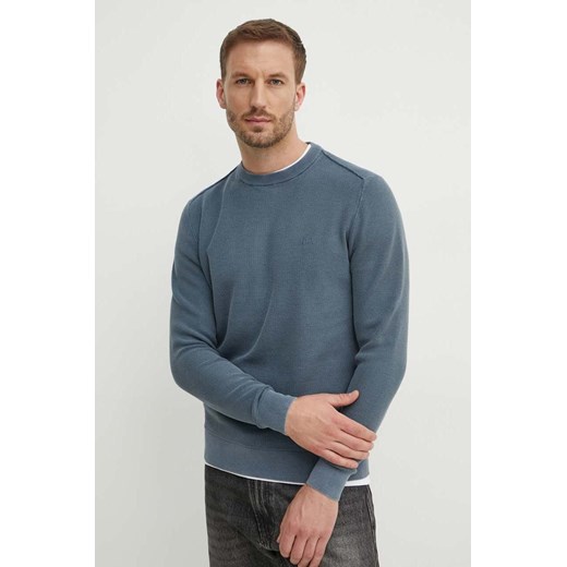 Pepe Jeans sweter bawełniany CRAIG kolor niebieski  PM702441 ze sklepu ANSWEAR.com w kategorii Swetry męskie - zdjęcie 173512974