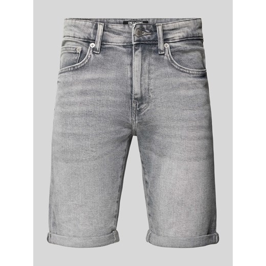Szorty jeansowe o kroju slim fit z 5 kieszeniami model ‘PLY’ ze sklepu Peek&Cloppenburg  w kategorii Spodenki męskie - zdjęcie 173513713