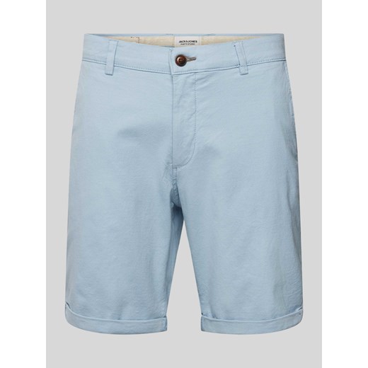 Bermudy o kroju regular fit z fakturowanym wzorem model ‘FURY’ ze sklepu Peek&Cloppenburg  w kategorii Spodenki męskie - zdjęcie 173513944