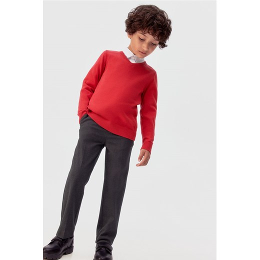 H & M - Spodnie szkolne Straight Leg - Szary ze sklepu H&M w kategorii Spodnie chłopięce - zdjęcie 173514462
