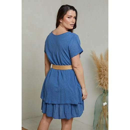 Curvy Lady Sukienka w kolorze niebieskim Curvy Lady 40/42 wyprzedaż Limango Polska