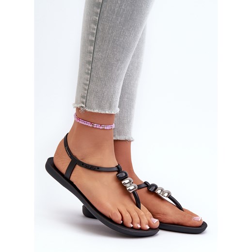 Damskie Płaskie Sandały Japonki 83507 Ipanema Class Blown Up Sandal Fem Czarne Ipanema 38 ButyModne.pl