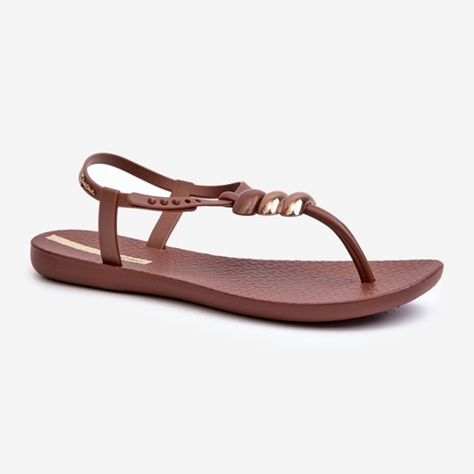 Damskie Płaskie Sandały Japonki 83507 Ipanema Class Blown Up Sandal Fem Brązowe Ipanema 40 ButyModne.pl