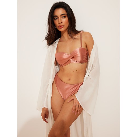 Mohito - Pudrowy dół od bikini - pastelowy różowy Mohito 40 Mohito