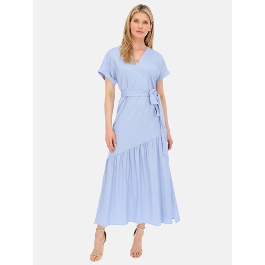Letnia niebieska sukienka maxi Potis & Verso Elsi ze sklepu Eye For Fashion w kategorii Sukienki - zdjęcie 173522192