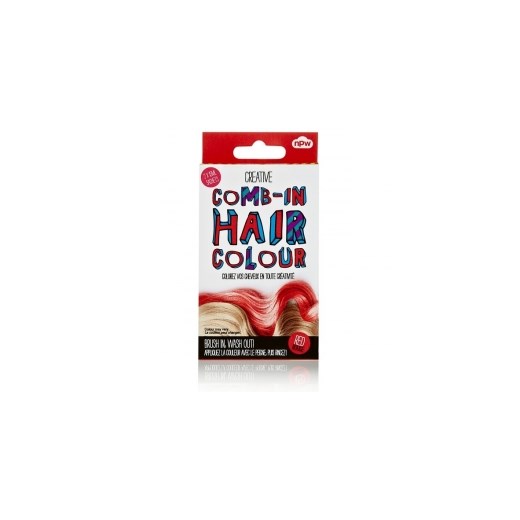 Comb In Hair Colour - Farba do włosów - kolorowe pasemka (czerwona) alledrogeria-pl  